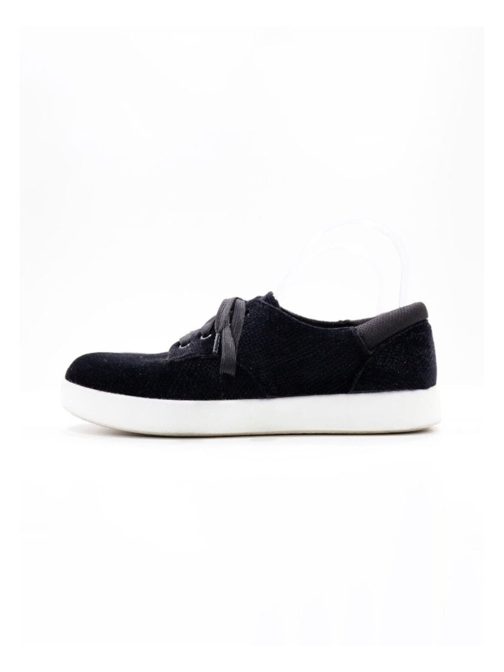 Alegria Poly Black Velvet Lightweight Low Top Comfort Sneakers - 7/EU 37
